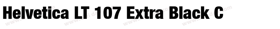 Helvetica LT 107 Extra Black Condensed字体转换